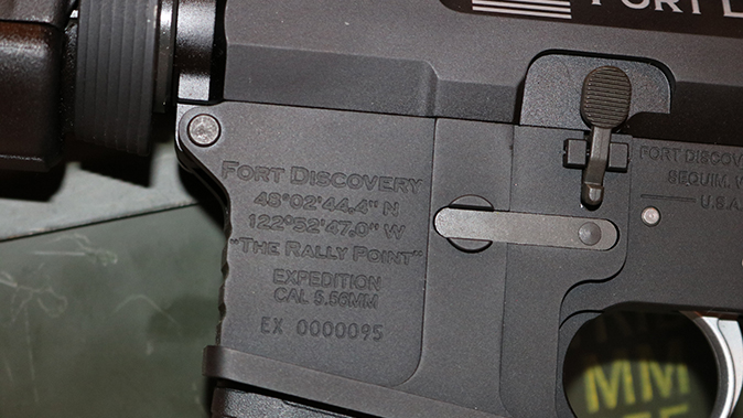 Fort Discovery Expedition rifle engraving