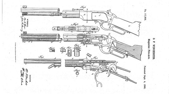 Oliver Winchester lever-action shotgun diagram
