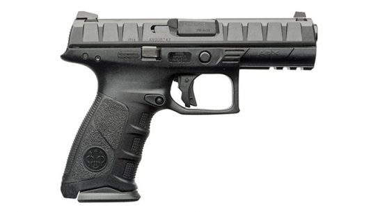 The Beretta APX features a modular design with interchangeable grips.