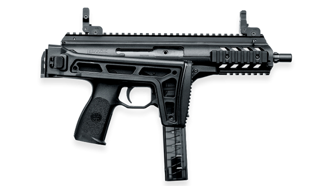 Beretta PMX submachine gun folded right profile