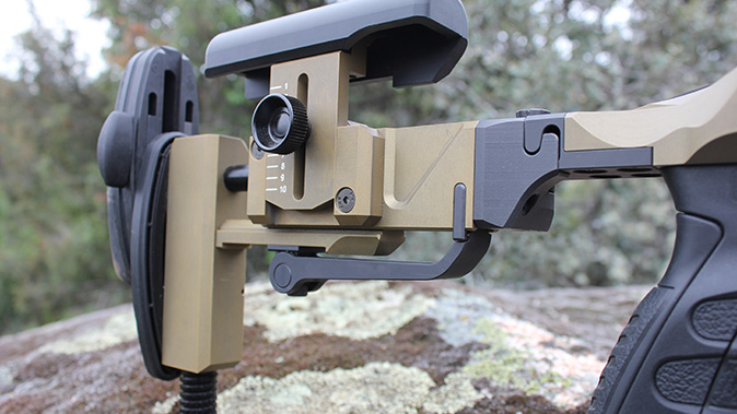 Steyr SSG 08-A1 rifle buttstock