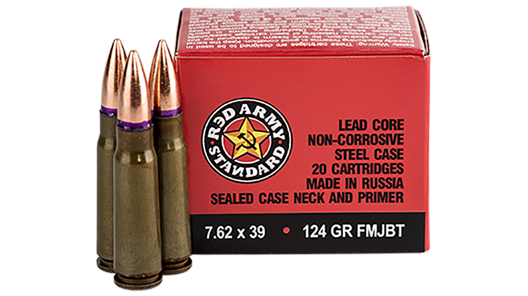 century arms red army standard AK ammunition bullets and box