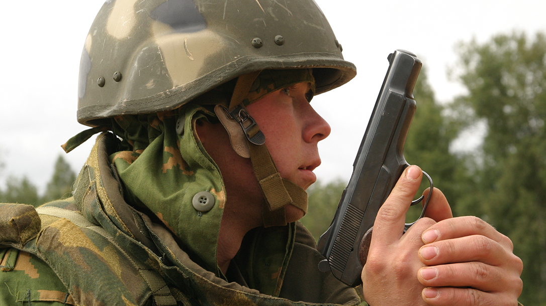 soviet pistols russian soldier