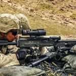 marines .50 caliber ammunition firing m2a1 rifle