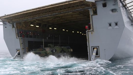 marines amphibious combat vehicle ship
