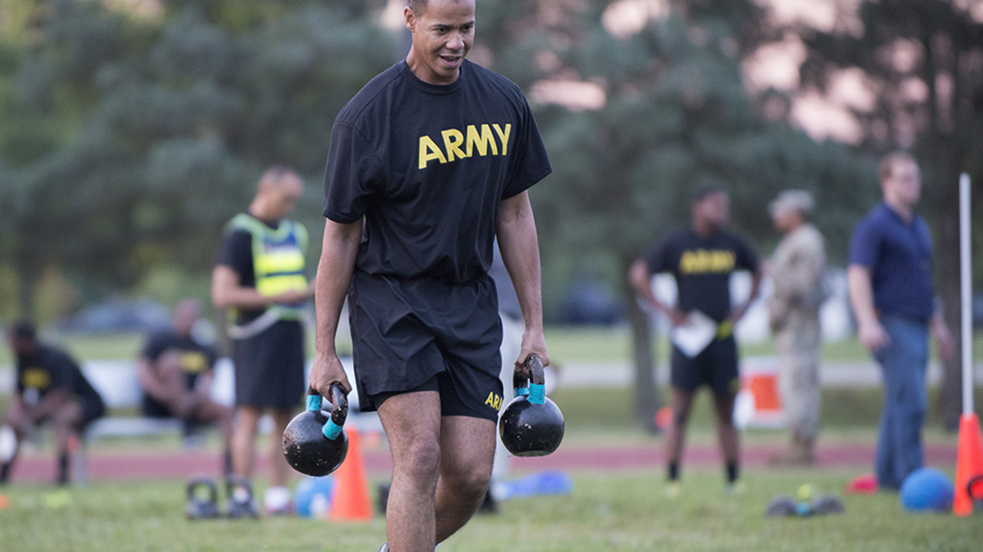 army combat fitness test kettle bell
