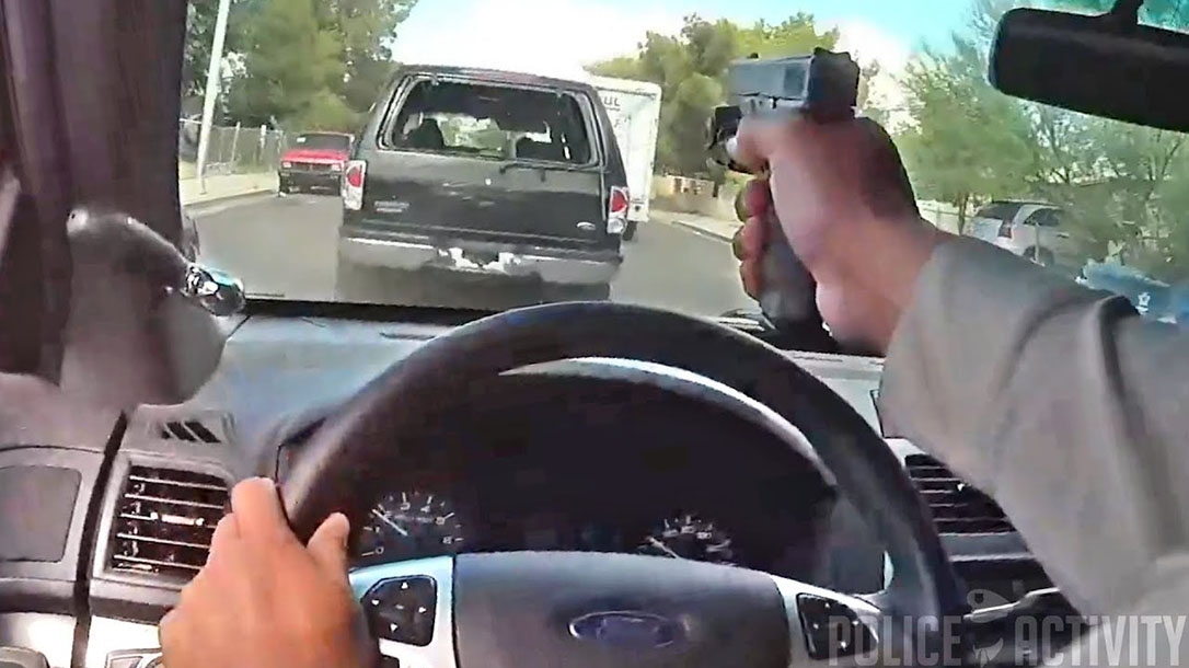 las vegas cop shooting windshield