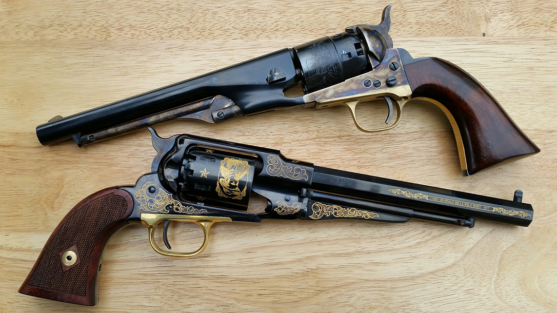 emf, 1858, buffalo bill commemorative, revolvers