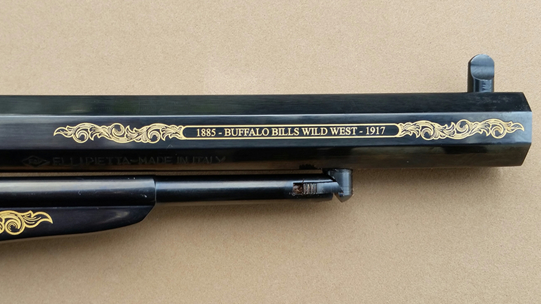emf, 1858, buffalo bill commemorative, revolver, barrel