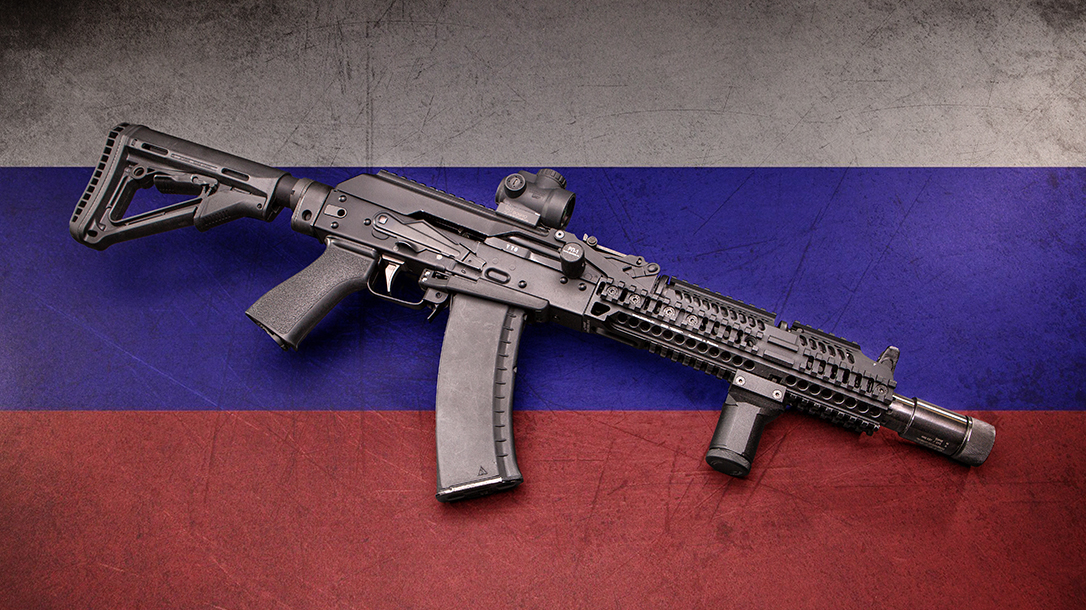 Meridian Defense Project Alpha AK-74 rifle review, Russian, flag