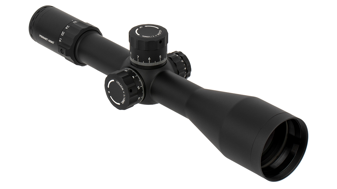 The Primary Arms 6-30x56mm adds new Mil-Dot reticle.