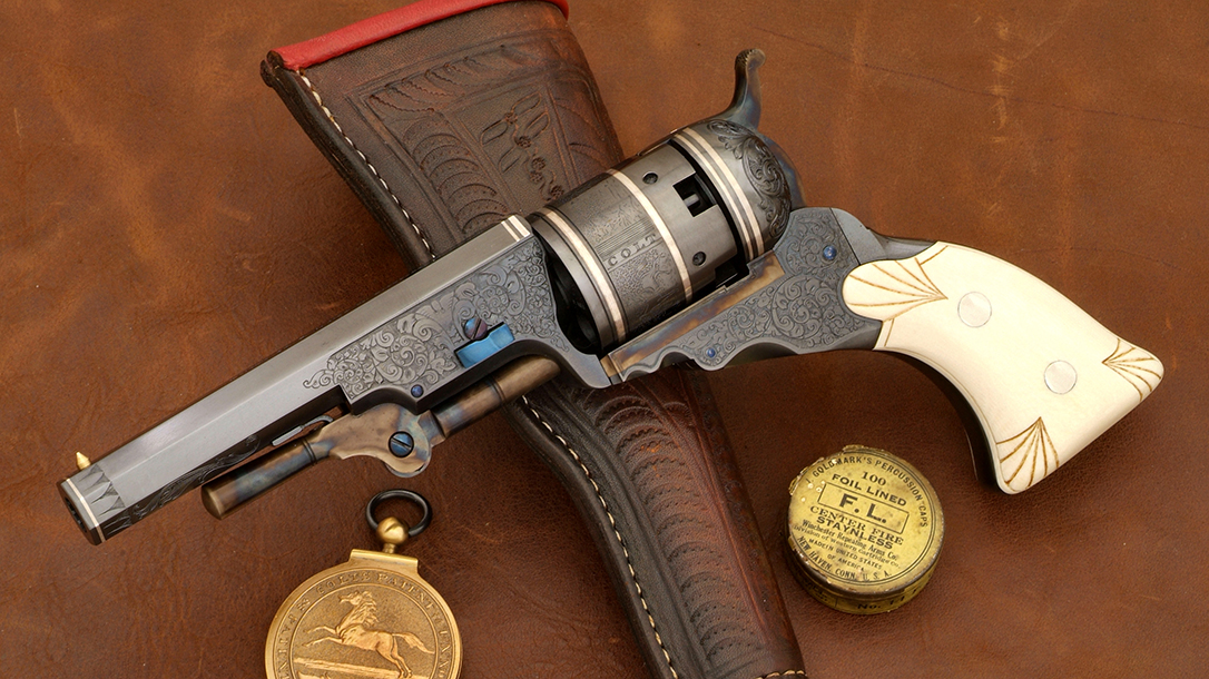 One of the second-series guns was done with a slightly aged finish for grip-maker Dan Chesiak.