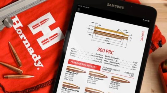 The Hornady Reloading App features volumes of handloading data.