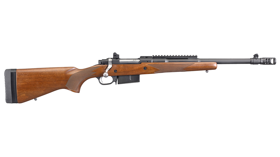 Ruger's Scout Rifle proved devastating on hogs in .450 Bushmaster.
