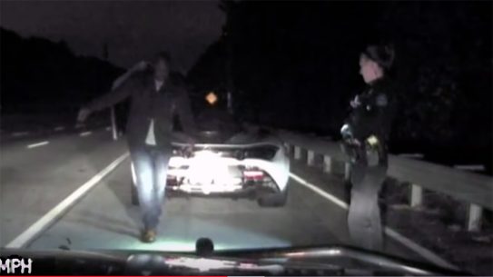 Alpharetta Police chased a McLaren at speeds up to 155 mph.