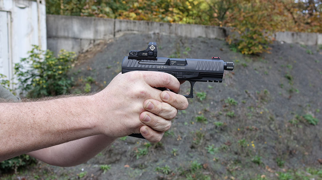 The Q4 Tac delivers an ergonomic design for easy shooting.