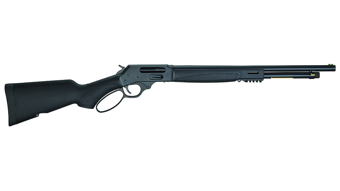 The lever-action .410 model provides a shotgun variant.