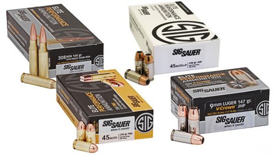 SIG won an ammunition contract from DHS worth $7.5 million.