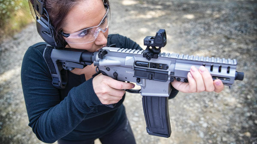 The CMMG Conversion transforms your AR to the fast 5.7x28mm cartridge.