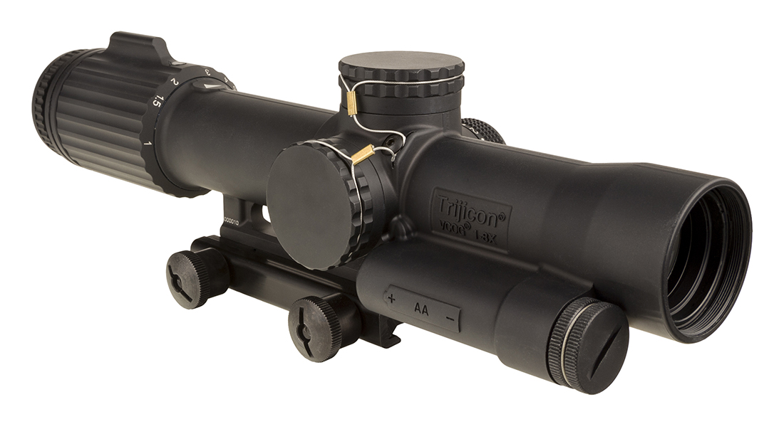 With a 1-8X design and first focal plane reticle, the Trijicon VCOG breaks new ground, becoming the first variable-power optic for the Marine rifleman.