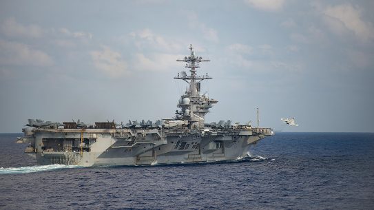 An outbreak of COVID-19 sidelined the USS Theodore Roosevelt to port in Guam.