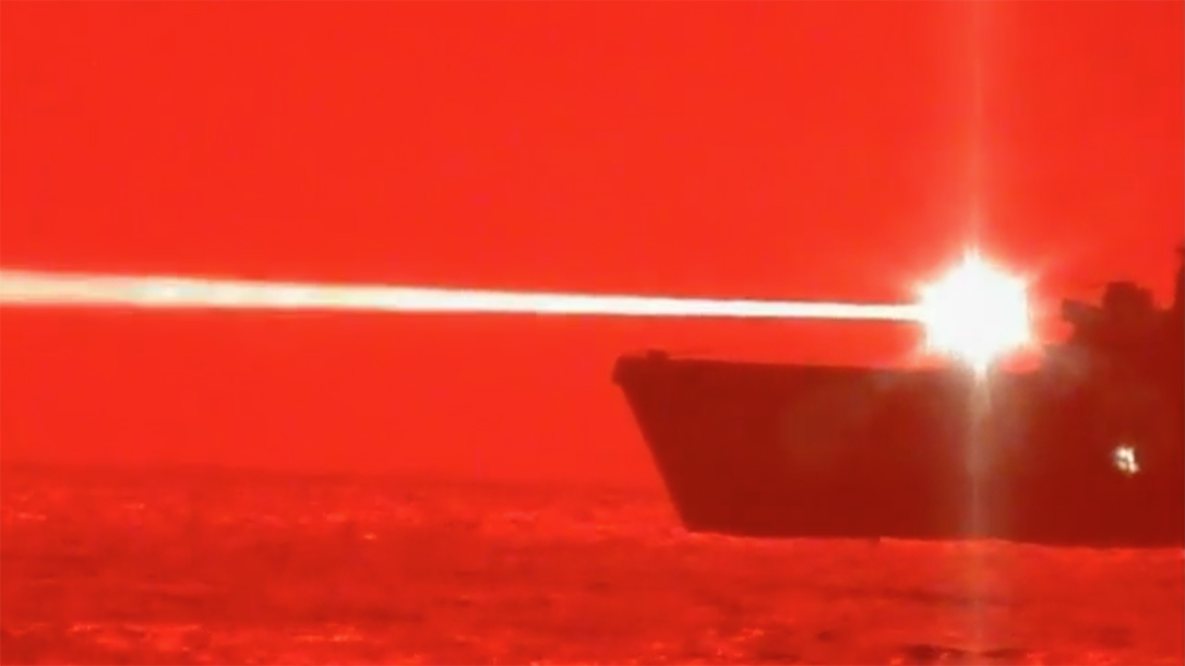 The U.S. Navy successfully tested a laser on a drone recently.
