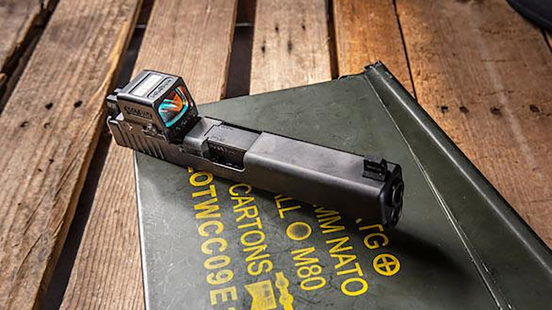 The Holosun 509T is a fully enclosed reflex sight for pistol use.