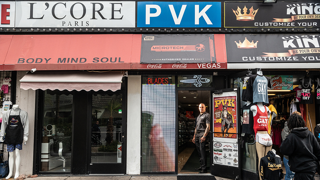 Though the facade is humble, PVK Vegas boasts an incredible inventory of high end blades.