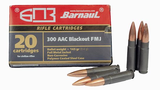 The steel-cased Barnaul Ammunition .300 Blackout cartridge saves nearly half at retail price.