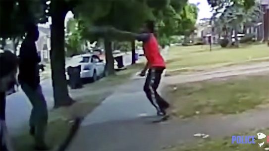 Officer body cam footage showed Hakim Littleton fired first on Detroit police.