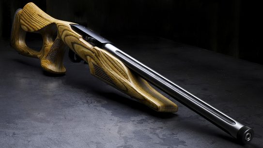 The Davidson's Ruger 10/22 Target features a thumbhole stock and fluted barrel.