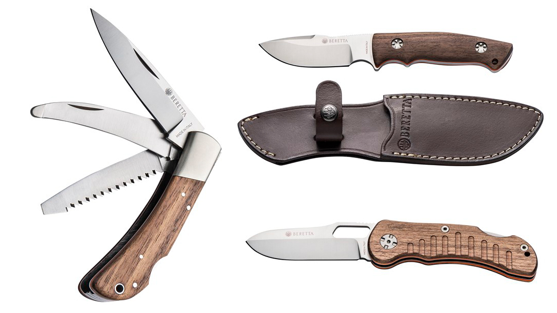 Beretta knives feature a fixed blade, folder or multi-blade option.