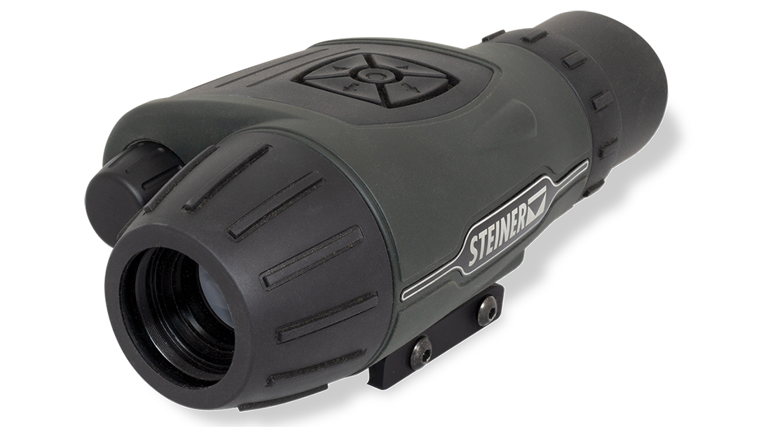 The Steiner Cinder Thermal Sight mounts to rifles or works handheld to identify targets.