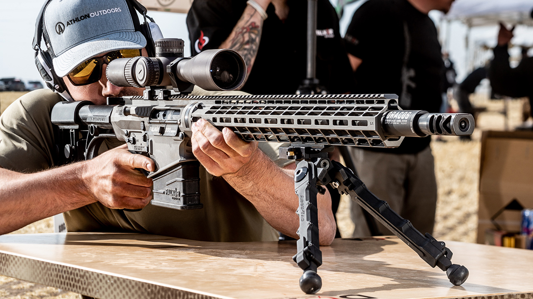 Chambered in .300 WinMag, the Falcor Petra can reach targets at extended ranges.