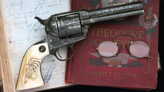 A Teddy Roosevelt used Colt Single Action Army recently brought $1.4 million at auction.