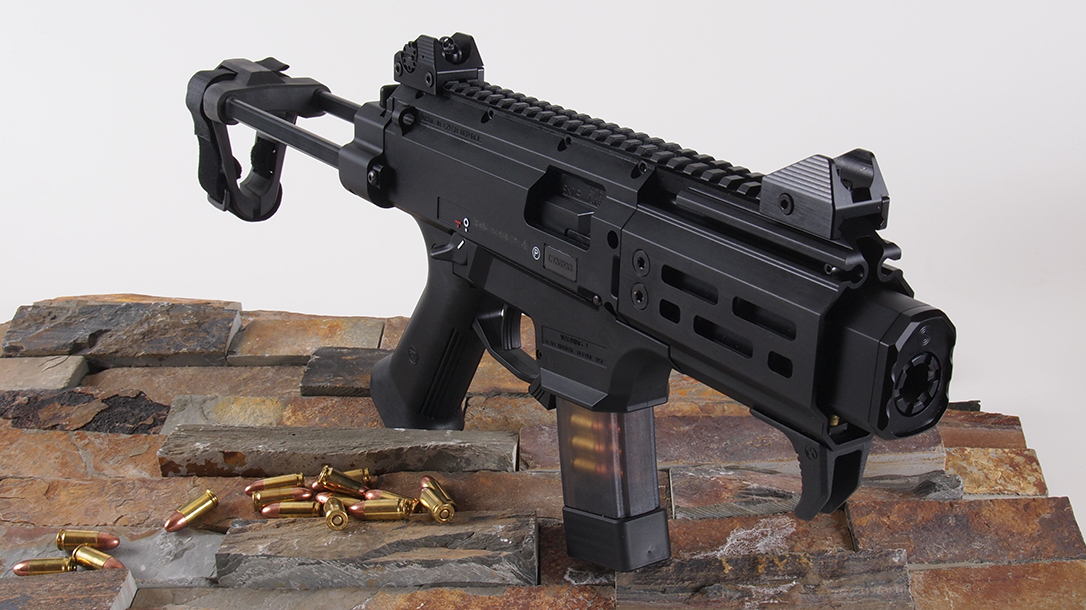 The latest in the Scorpion line, the EVO 3 delivers many PDW features without the NFA status.