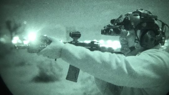 Wearing night vision NODs greatly affects depth perception and requires training.