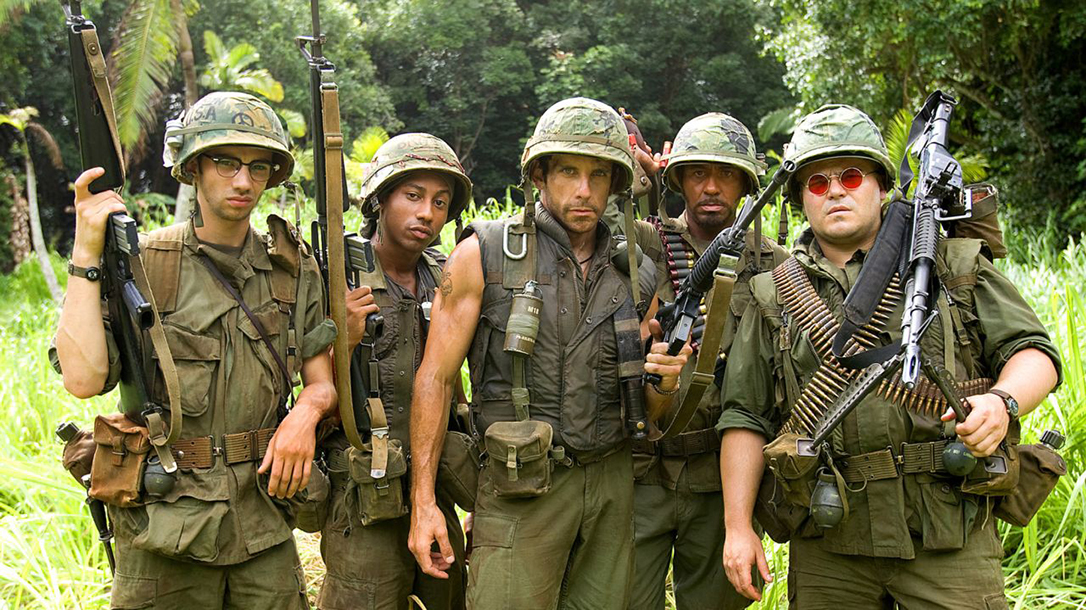 Tropic Thunder delivered many memorable moments for military fans.