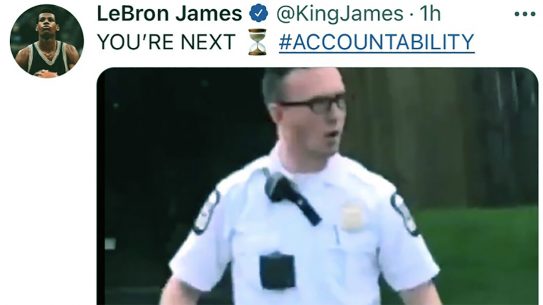 LeBron James made a social media post seemingly threatening a Columbus Police officer.
