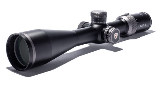 The Maven RS.5 riflescope brings long-range features with an SFP reticle.
