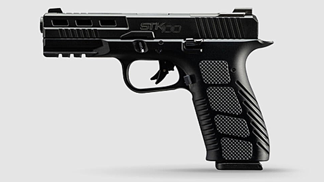 The Rock Island STK100 features an aluminum grip for better shooting.