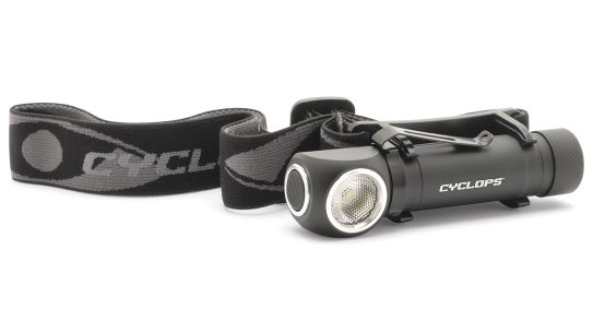 The Cyclops Hades works as a headlamp or handheld light.