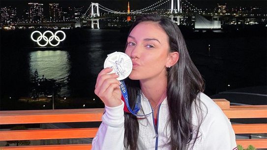 Kayle Browning took a silver in trap in Tokyo games.