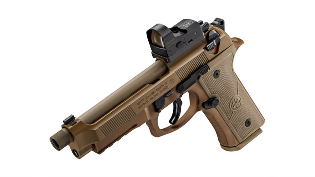 The slide on the Beretta M9A4 Full Size is red dot optics compatible.