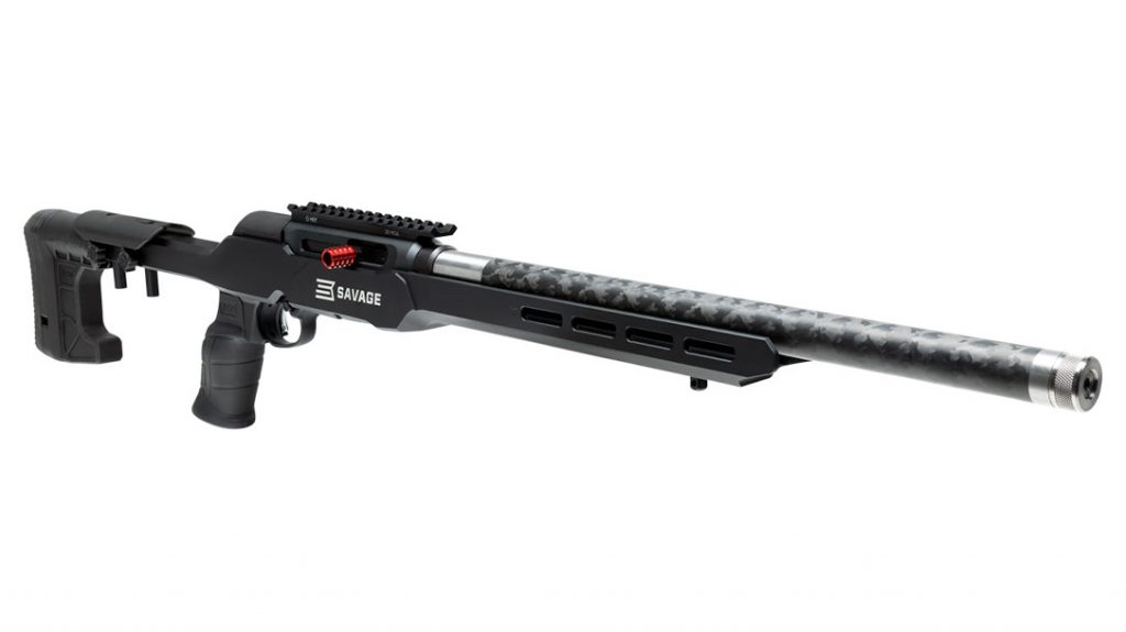 The Savage Arms A22 Precision Lite rifle configuration.