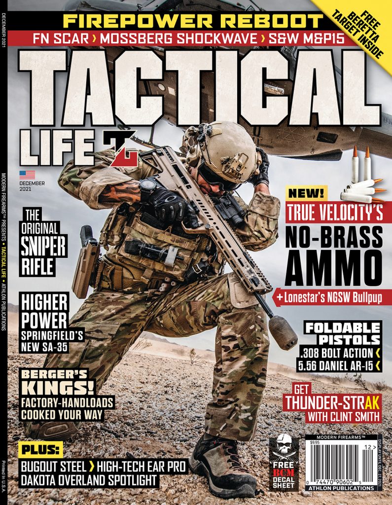 Tactical Life December 2021 Cover. 