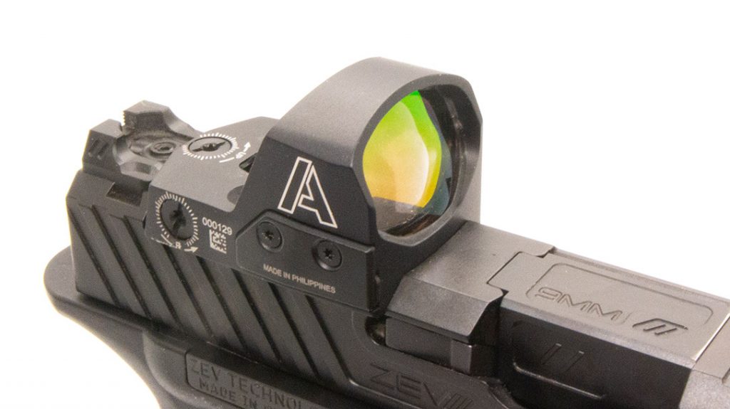 The Haven is compatible with many firearm models, including the author’s ZEV Technologies OZ9.