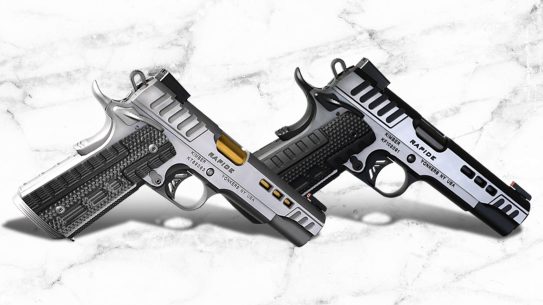 The Kimber RAPIDE 1911 Dawn and Scorpius.