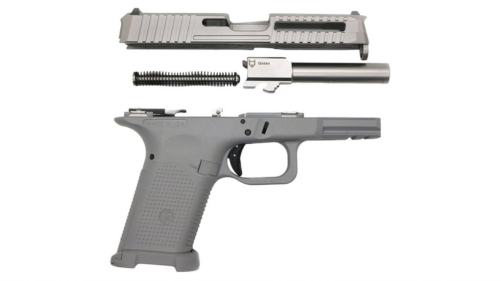 The Lone Wolf LTD pistol breaks down just like their Glock cousins, making cleaning and servicing easy.