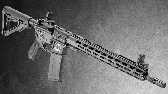The Smith & Wesson M&P 15T II Engraved Limited-Edition rifle.